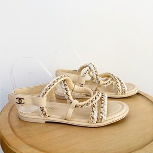 Chanel Interlocking CC Sandals